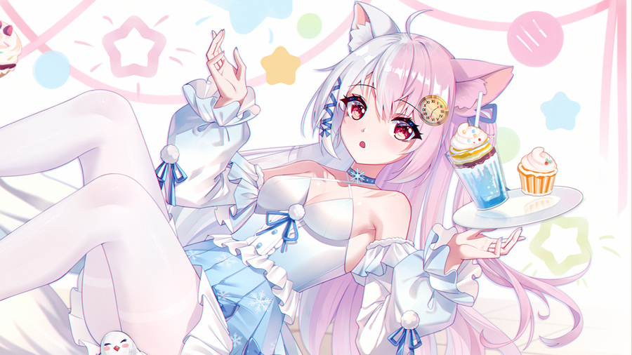 雪狐桑角色插画