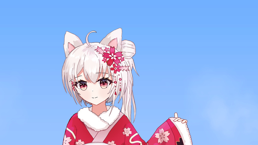 雪狐桑角色插画